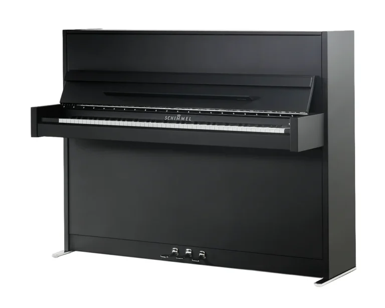 E 116 Modern Schwarz super matt klavier