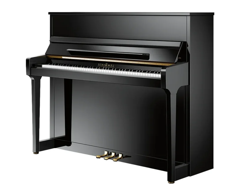 E 121 Tradition Schwarz poliert Klavier