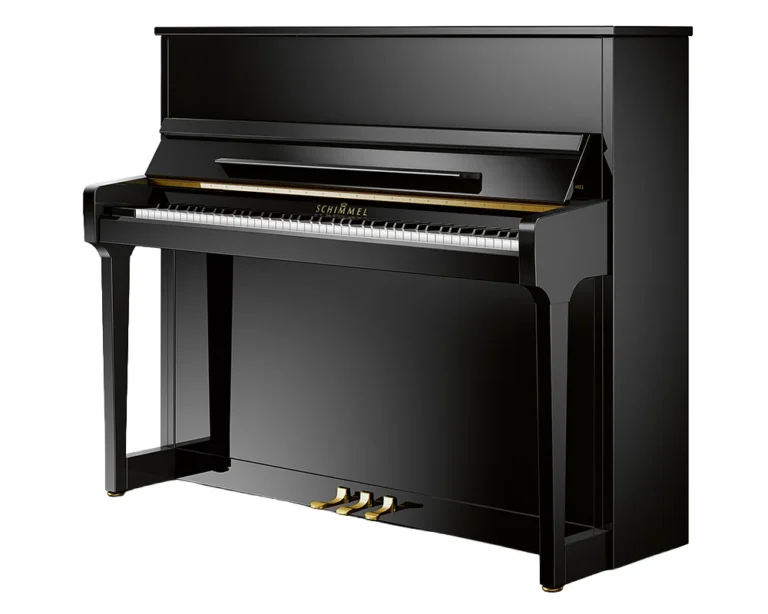 E 123 Tradition Schwarz poliert Klavier